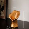 Axyaa Black Gold Resin Handicrafts Fish-tail Vase Home Decor