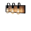 Axyaa Retro Wooden Wall Lamp for Bedroom and Bar, Creative Iron Wall Light