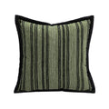Axyaa Chenille Striped Geometric Cushion Cover Set