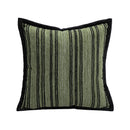 Axyaa Chenille Striped Geometric Cushion Cover Set