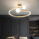 Axyaa LED Ring Chandelier for Nordic Modern Decor in Living Room, Bedroom, Dining Room