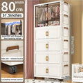 Axyaa 2-Door Foldable Wardrobe: Portable Closet, Large Capacity Storage Organizer