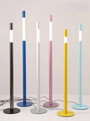 Axyaa Adjustable Chrome Black LED Floor Lamp for Home and Exhibition Hall