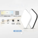 Axyaa Square LED Ceiling Light Fixture for Modern Living Room Chandelier