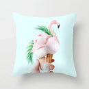 Axyaa Flamingo Pattern Cushion Cover 45*45cm