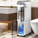 Axyaa Narrow Storage Cabinet: Multi-Tier Slim Organizer for Bathroom/Living Room