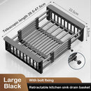 Axyaa Kitchen Sink Drain Basket: Multifunctional Storage & Washing Rack for Fruits/Vegetables