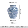 Axyaa Blue White Porcelain Ceramic Vases High-Temperature Fired Ornaments