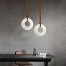 Axyaa Marble Chandelier: Trendy LED Pendant Light for Stylish Indoor Lighting