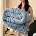 Axyaa Coral Fleece Blanket: Soft, Plush, All-Season Bed Throw for Home & Office
