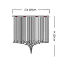 Axyaa Stone Crystal LED Chandelier Staircase Living Room Light