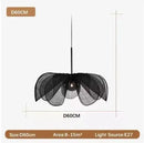 Axyaa Wabi Sabi Flower Chandelier French Fabric Pendant Light