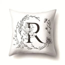 Nordic Style Letter Wreath Pillow Cover by Axyaa - Home Decor Essential