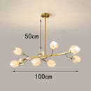 Axyaa Modern Indoor Pendant Chandelier LED Ceiling Light for Dining Room