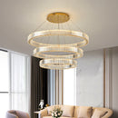 Axyaa Crystal Chandelier Pendant Light for Living and Dining Room Lighting