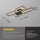 Axyaa LED Chandelier for Living Room Nordic Ceiling Light Modern Square Fixture