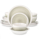 Axyaa Stoneware Dinnerware Set for 4/8 in 4 Colors