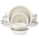 Axyaa Stoneware Tableware Set - 16/32 Piece for 4/8 - 4 Color Options