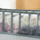 Axyaa Mesh Underwear Socks Organizer with Dividers and Foldable Clothes Storage Box