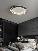 Axyaa Circular LED Bedroom Ceiling Lamp - Modern Nordic Minimalist Lighting for Home