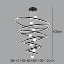 Axyaa LED Staircase Chandeliers for Modern Living Room Decor