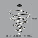 Axyaa Modern LED Pendant Chandeliers for Living Room Staircase Indoor Lighting
