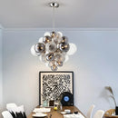 Axyaa Smoke Grey Glass Pendant Lamp for Elegant Living Room and Bedroom Lighting
