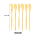 Axyaa Gold Stainless Steel Cutlery Set of 6 Butter Cheese Dessert Knives