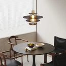 Axyaa Retro Walnut Wood Dining Pendant Light Vintage Style Solid Wood Table Bar Light
