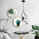 Axyaa Little Man Arts Chandelier LED Ceiling Lamp - Black E27 Pendant Light