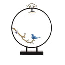Axyaa Rotundity Iron Art Floor Lamp LED Glass Lampshade Creative Study Living Room Bedroom