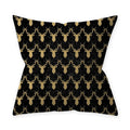 Axyaa Golden Black Pattern Decorative Cushion Cover 45*45CM for Home Sofa Car