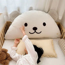 Axyaa Cartoon Cushion: Comfy Cotton Headrest Pillow for Bedroom