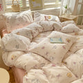 Axyaa Soft Double-Layer Cotton Quilt Cover Set with Pillowcase