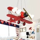 Axyaa Two-wing Aircraft Model Airplane Kids Room Ceiling Light