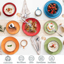 Axya Navia Stoneware Ceramic Dinnerware Set: Dinner Plate, Dessert Plate, Bowl, Mug