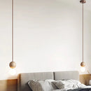 Axyaa Nordic Stone Travertine LED Pendant Lights For Bedside Chandelier Kitchen Island Bedroom