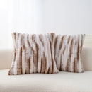 Axyaa Fluffy Fur Cushion Cover for Couch Sofa, Soft Solid Decorative Pillow Case