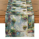 Potted Plants Window House Table Runners Dresser Table Decor Coffee Table Runner