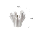 Axyaa Geometric Pleated Flowerpot & Three-dimensional Vase - Home Decor Accessory