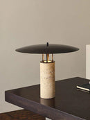 Axyaa Stone Marble Table Lamp, Minimalist Nordic Design for Living Room, Bedroom, Office