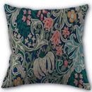 Axyaa Peach Leather Velvet Pillow Case Set - William Morris Design