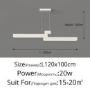 Axyaa LED Linear Pendant Light Dining Chandelier for Kitchen Bar Restaurant Home Decor