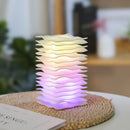 Axyaa RGB Wave Shape Mood Desk Lamp: Touch/Remote Control Dimming for Bedroom & Living Room