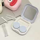Axyaa Sausage Mouth Contact Lens Case: Cute & Portable Travel Container Box