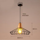 Axyaa Metal Pendant Lamp E27 Retro Industrial Modern Ceiling Lighting
