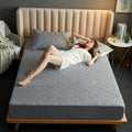Axyaa Antibacterial Waterproof Mattress Protector - Padded, Non-Slip, Urine-Proof Cover