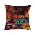 Axyaa Square Landscape Pillowcase for Home Decor - Set of 2