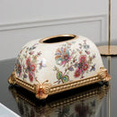 Axyaa Ceramic Bread Tissue Box: European-Style Living Room Coffee Table Decor