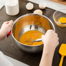 Axyaa Stainless Steel Mixing Bowl Set with Lid and Non-Slip Bottom